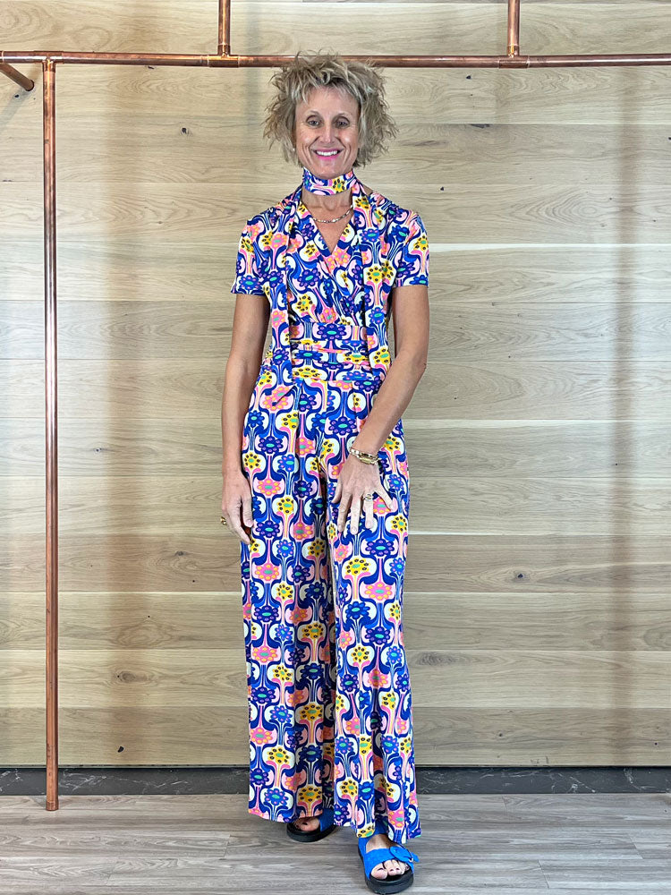 Image of Onjenu Sharon Jumpsuit Retro Flower