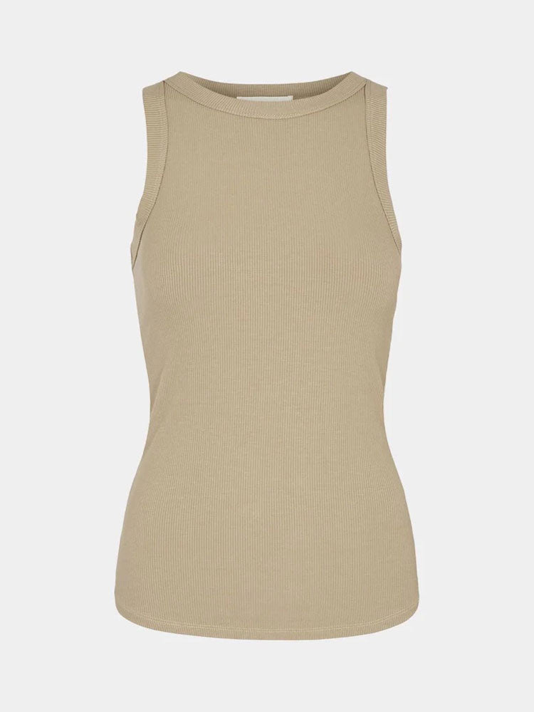 Image of Sofie Schnoor Stretch Tank Top Khaki