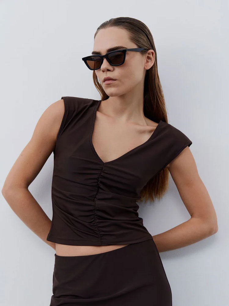 Image of Sofie Schnoor Top Brown