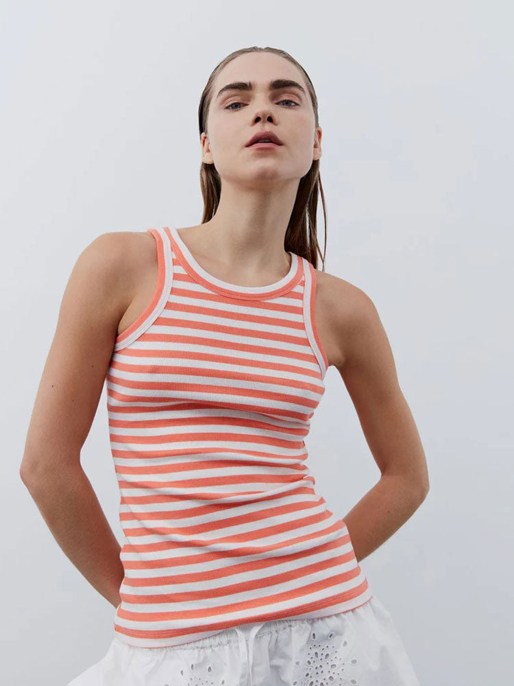 Image of Sofie Schnoor Top Coral Striped