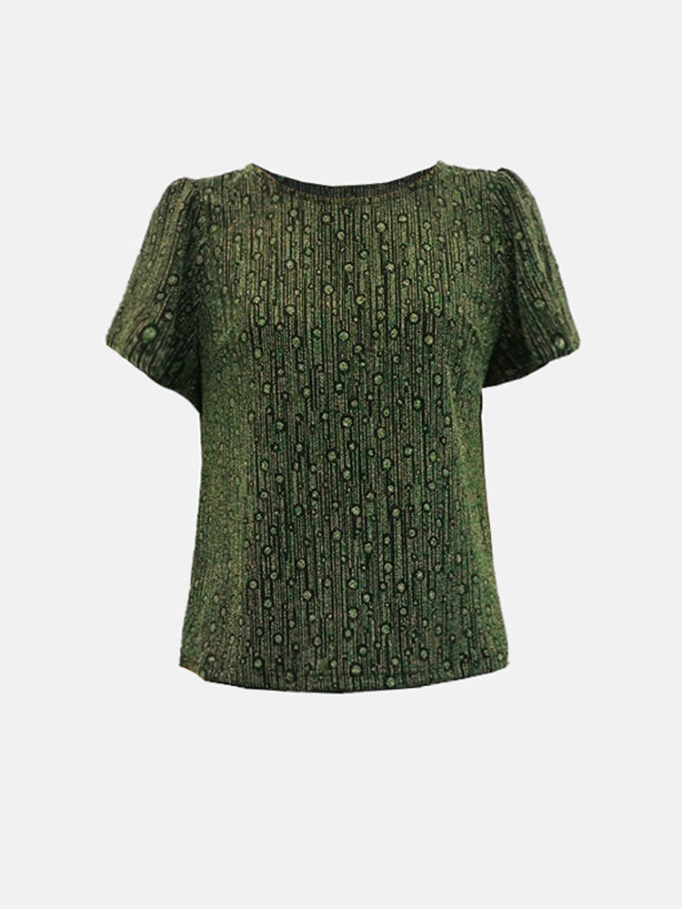 Image of Traffic People Disco Hangover Top Green