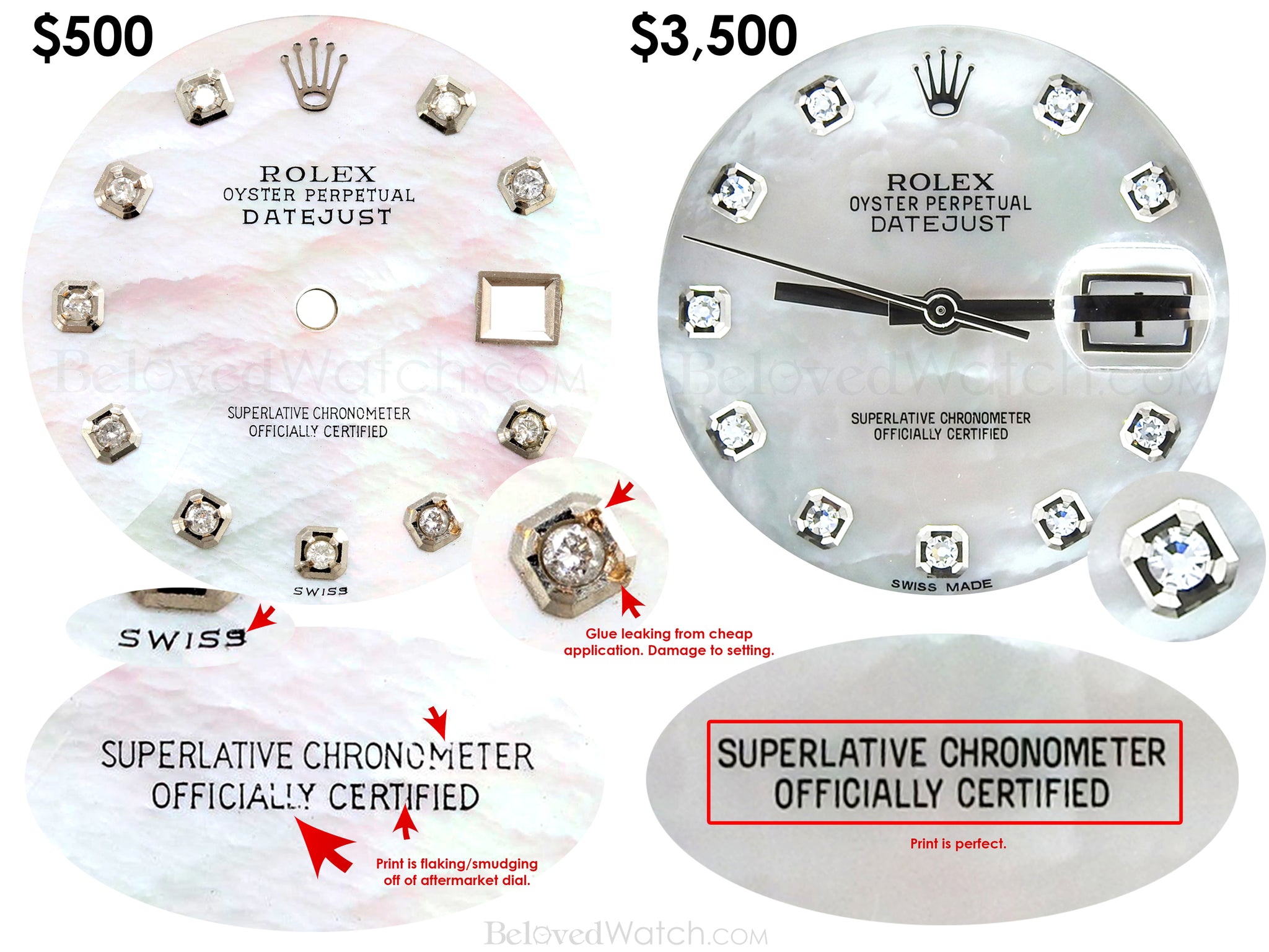 rolex diamond dials for sale