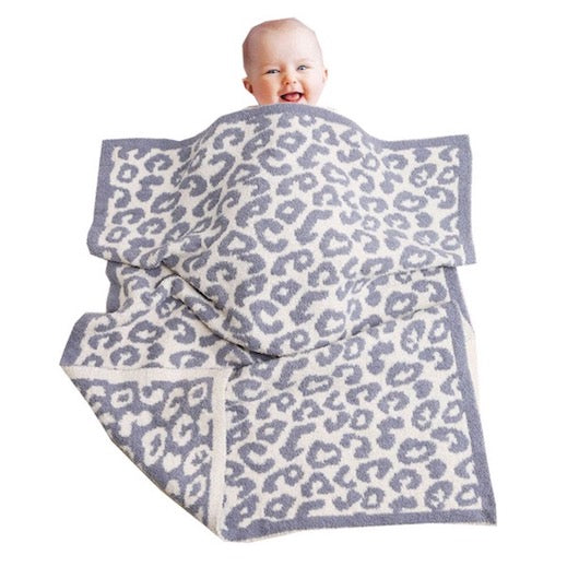 Kids Leopard Pattern Animal Print Soft Cozy Blanket