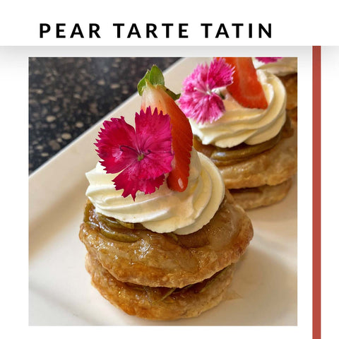 Pear Tarte Tatin at Poppy's Verandah Cafe