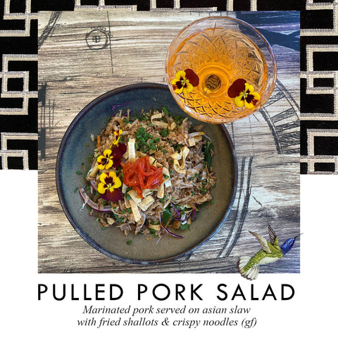 Pulled Pork Salad at Poppy's Verandah Cafe