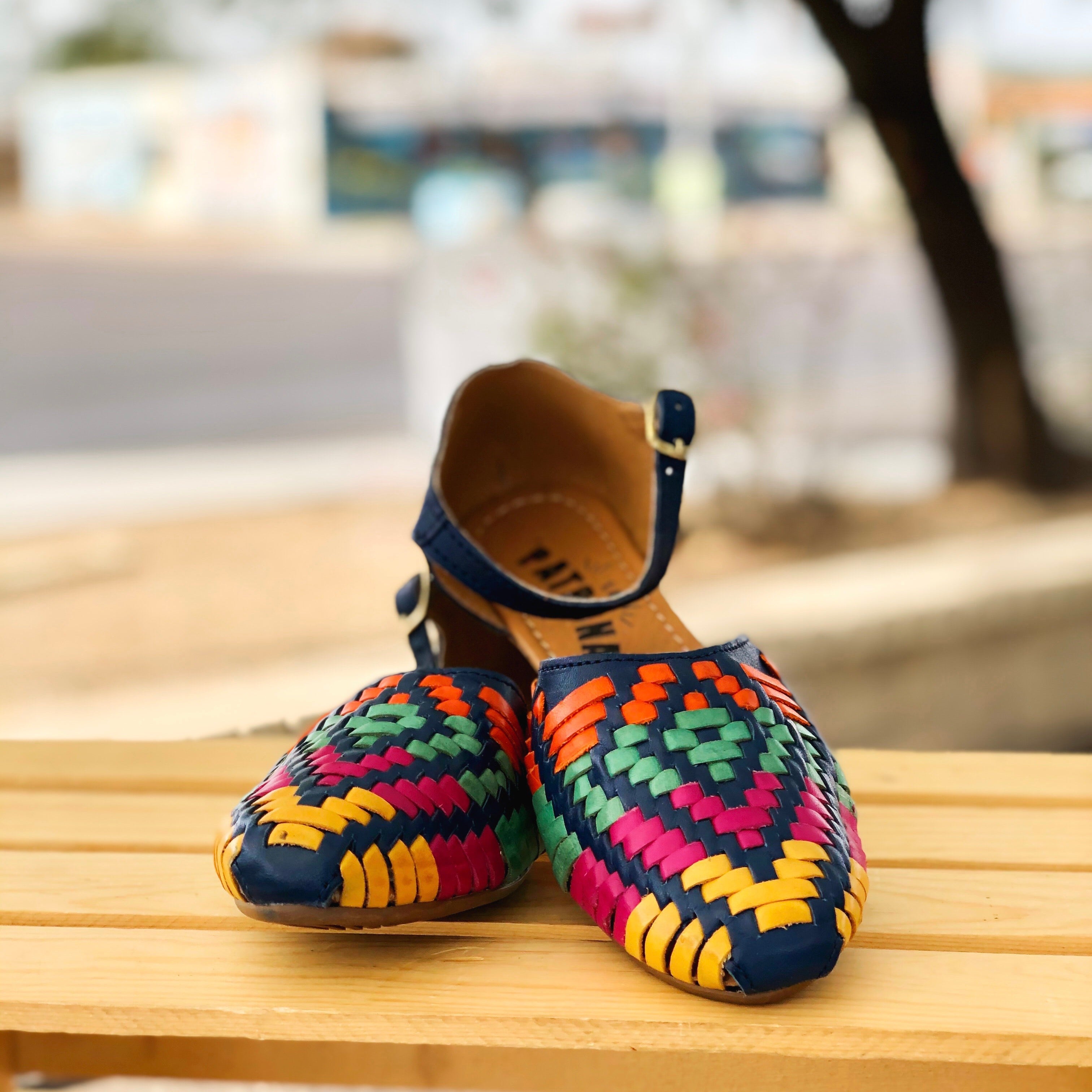 Shop Handmade Huaraches Maria Multi color La Patrona