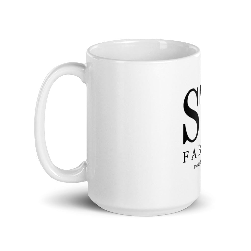 White glossy mug - STI fabrics product image