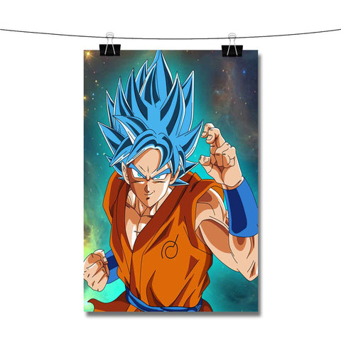 SUPER SAIYAN BLUE GOKU - A3 Poster - Frankly Wearing