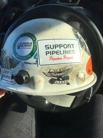 pipeline hard hat stickers