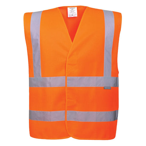 Reflective Vest with Zip and ID Pocket - Protekta Safety Gear