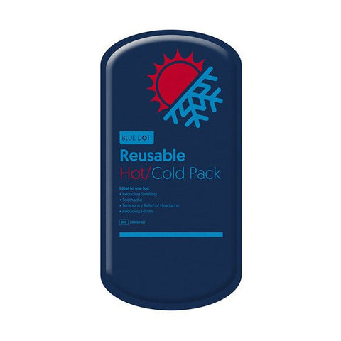 Rapid Relief Reusable Hot & Cold Gel Compress with Contour-Gel 4x6-Inch  Small Cold Compress Blue Gel Ice Pack for Injuries