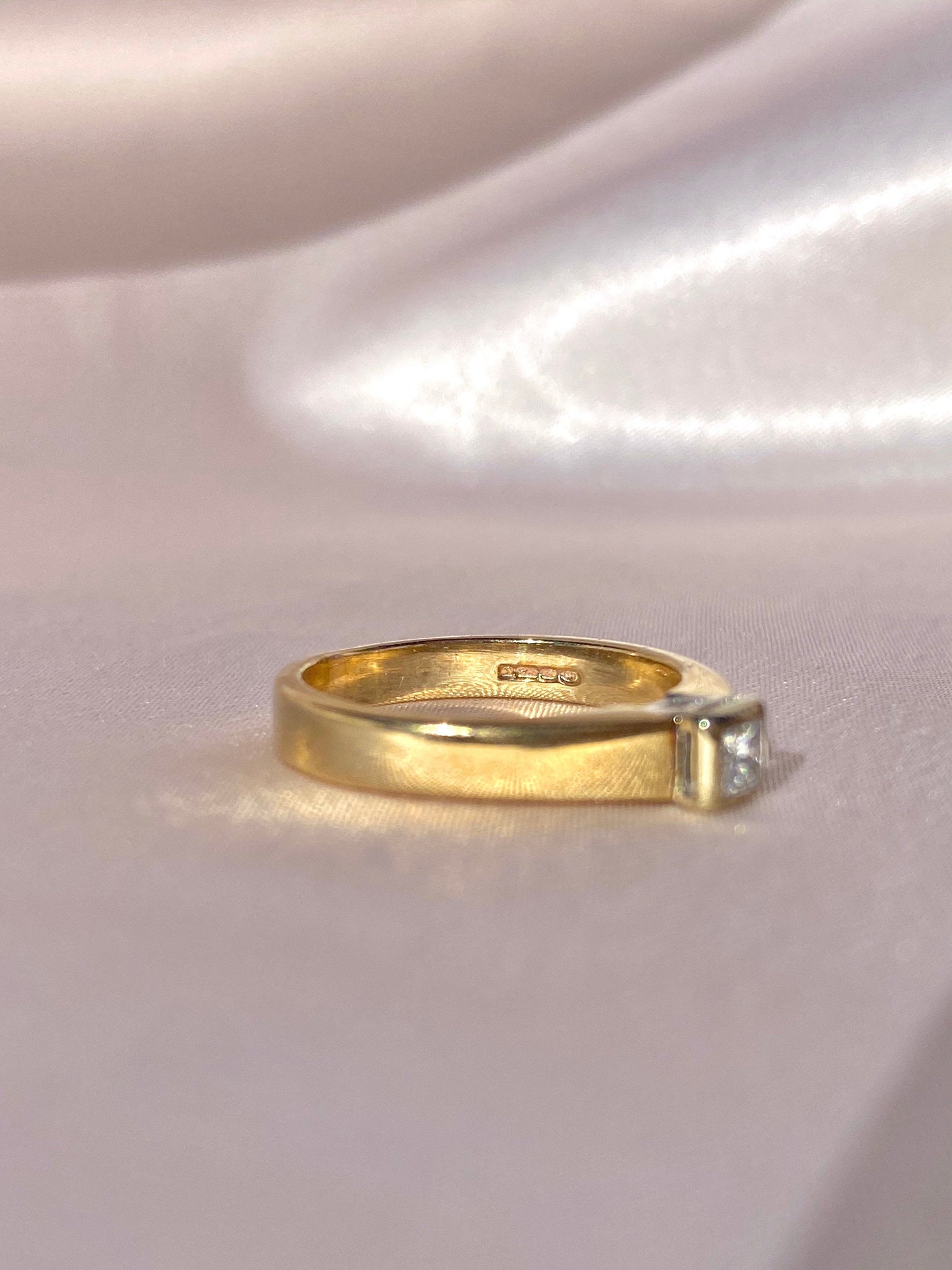 Vintage 9k Princess Cut Diamond Ring#N#– 23carat