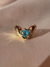 Load image into Gallery viewer, Vintage 10k Topaz Mano Ring
