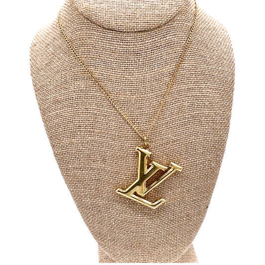 Louis Vuitton Logo Charm on Necklace - Small – The ReMinted Vintage