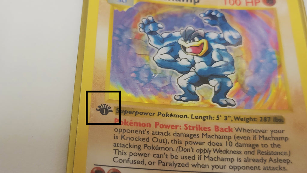 1st Edition Shadowless Base Set Machamp