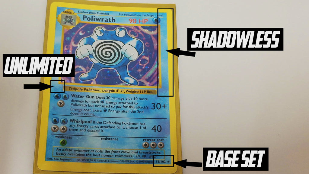 Shadowless Base Set Unlimited Poliwrath