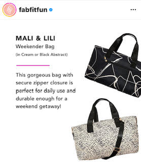 MALI + LILI x Fab Fit Fun FALL 2022 Box – Mali + Lili