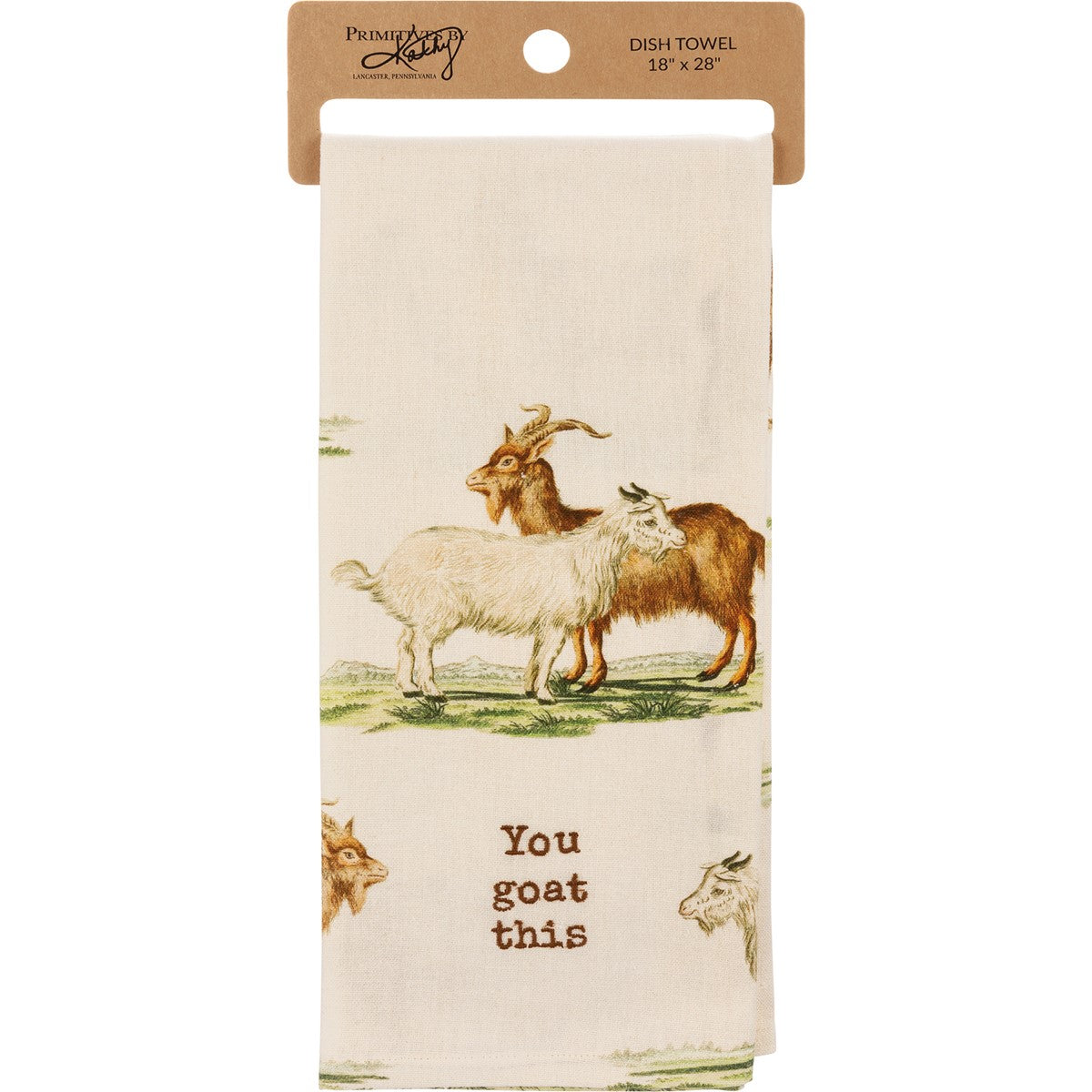 View Primitives by Kathy - You Goat This Kitchen Towel