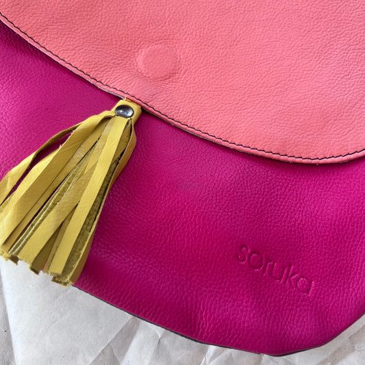 Soruka - Lola Reversible Crossbody, Pink Tassel – Kitchen Store & More