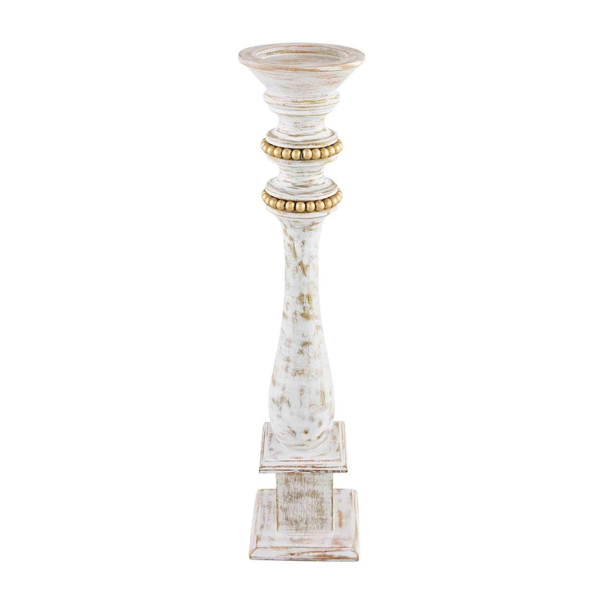 View Mud Pie - Gold Bead Candlestick - Large