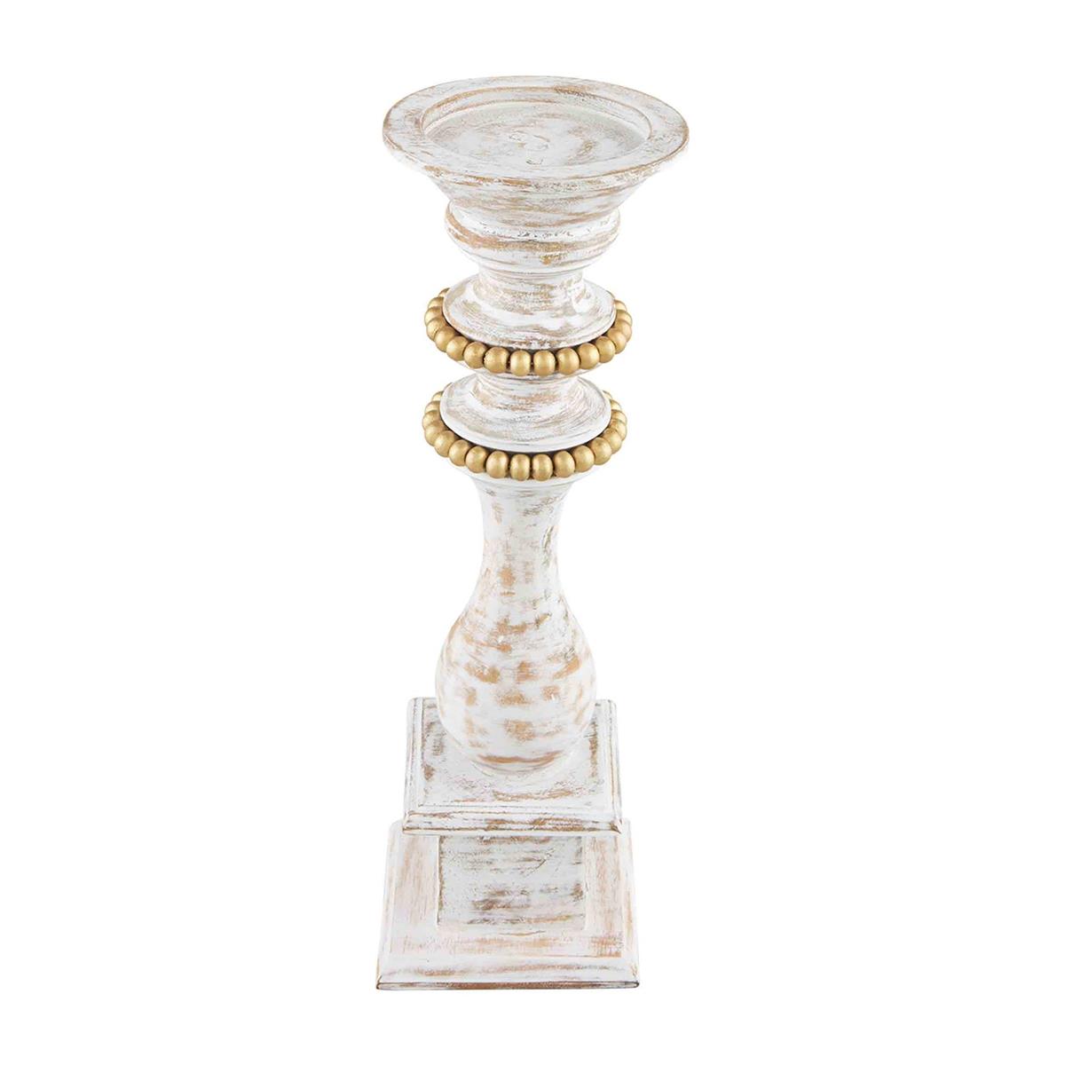 View Mud Pie - Gold Bead Candlestick - Small