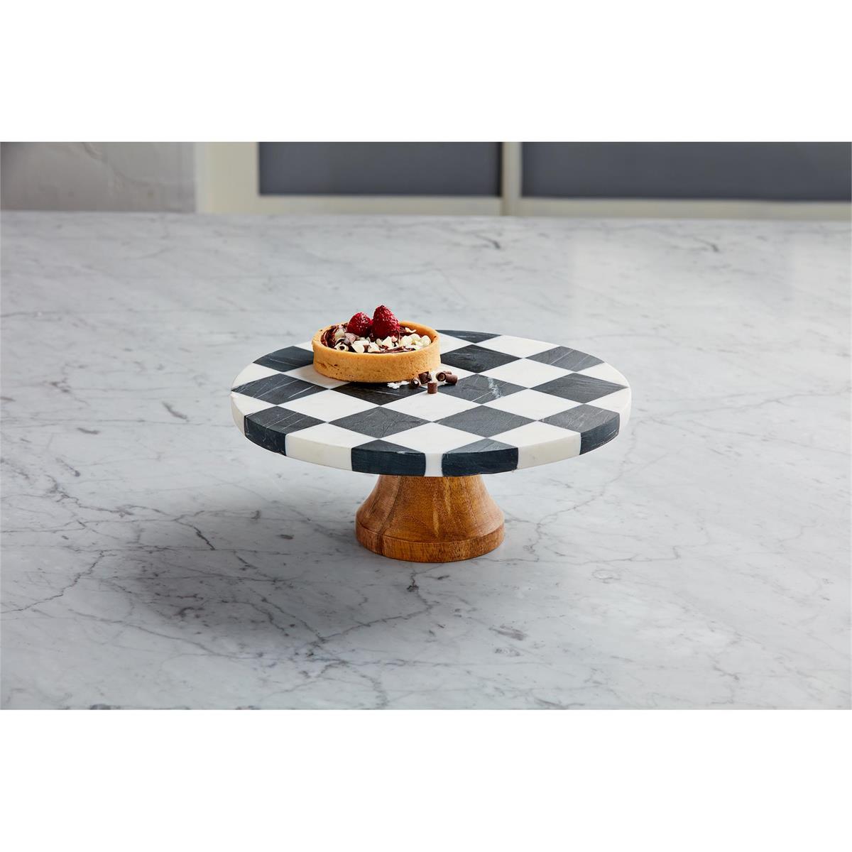 View Mud Pie - Checkered Marble Pedestal