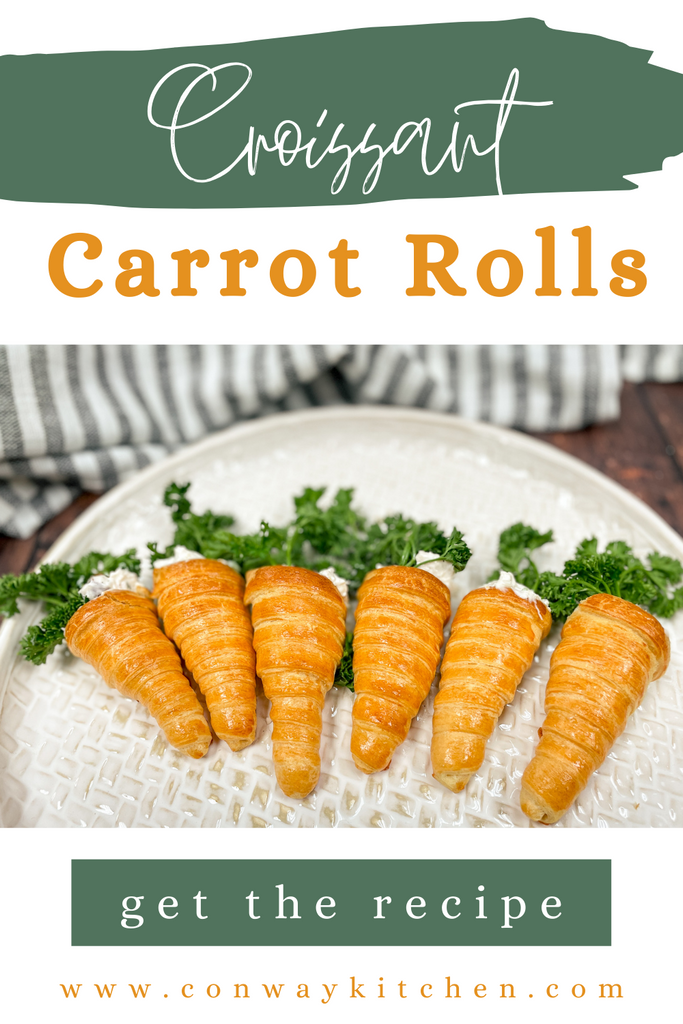 pinterest graphic for croissnt carrot rolls