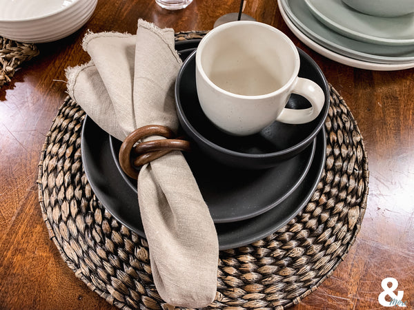 casafina dishes with a modern farmhouse feel at the kitchen store in conway arkansas.