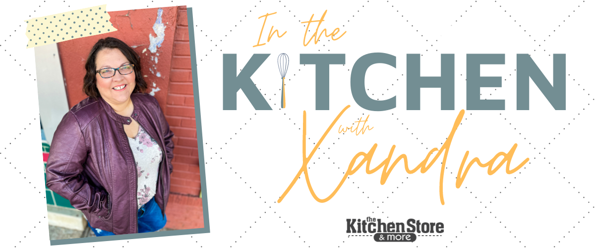 in the kitchen with xandra pinterest graphic