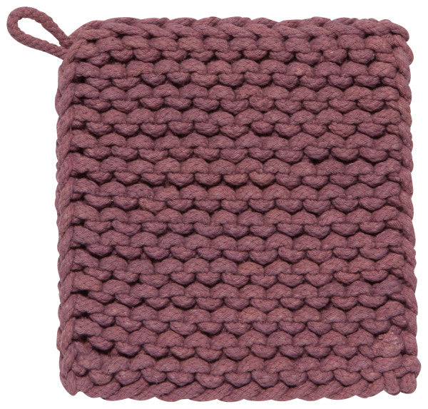 View Now Designs - Crochet Pot Holder - Ash Plum