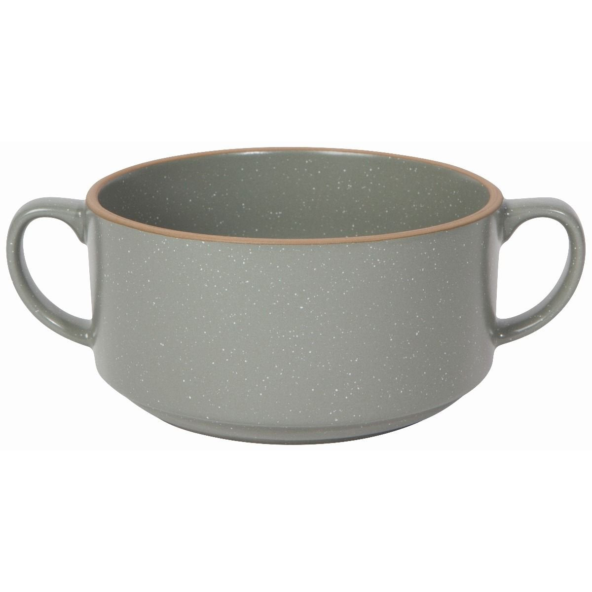 View Now Designs - Double Handle Soup Bowl - London Gray