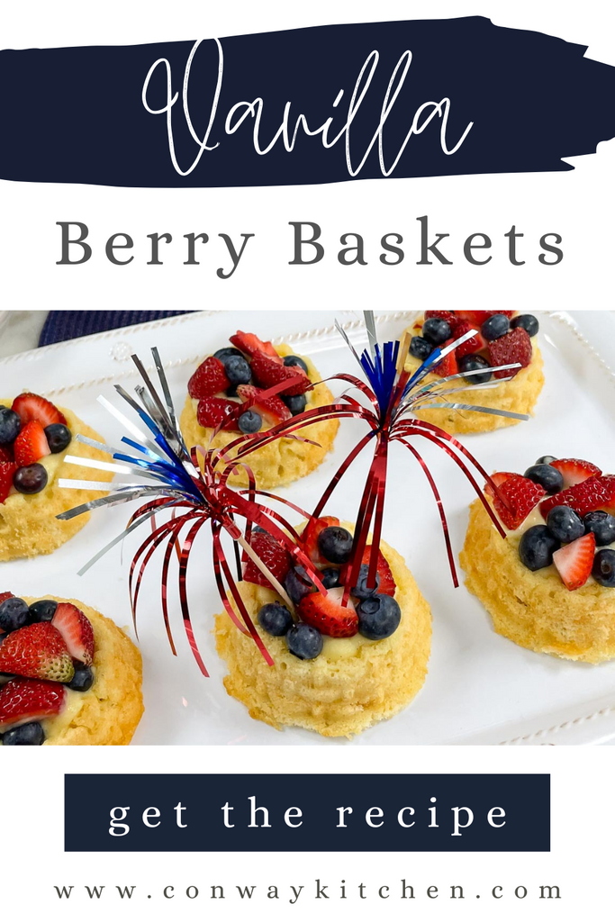 vanilla berry baskets pinterest graphic