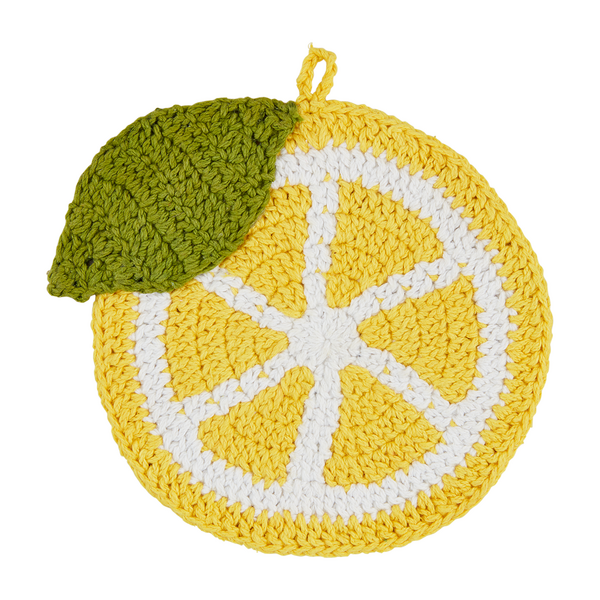 View Mud Pie - Crochet Fruit Trivet - Lemon