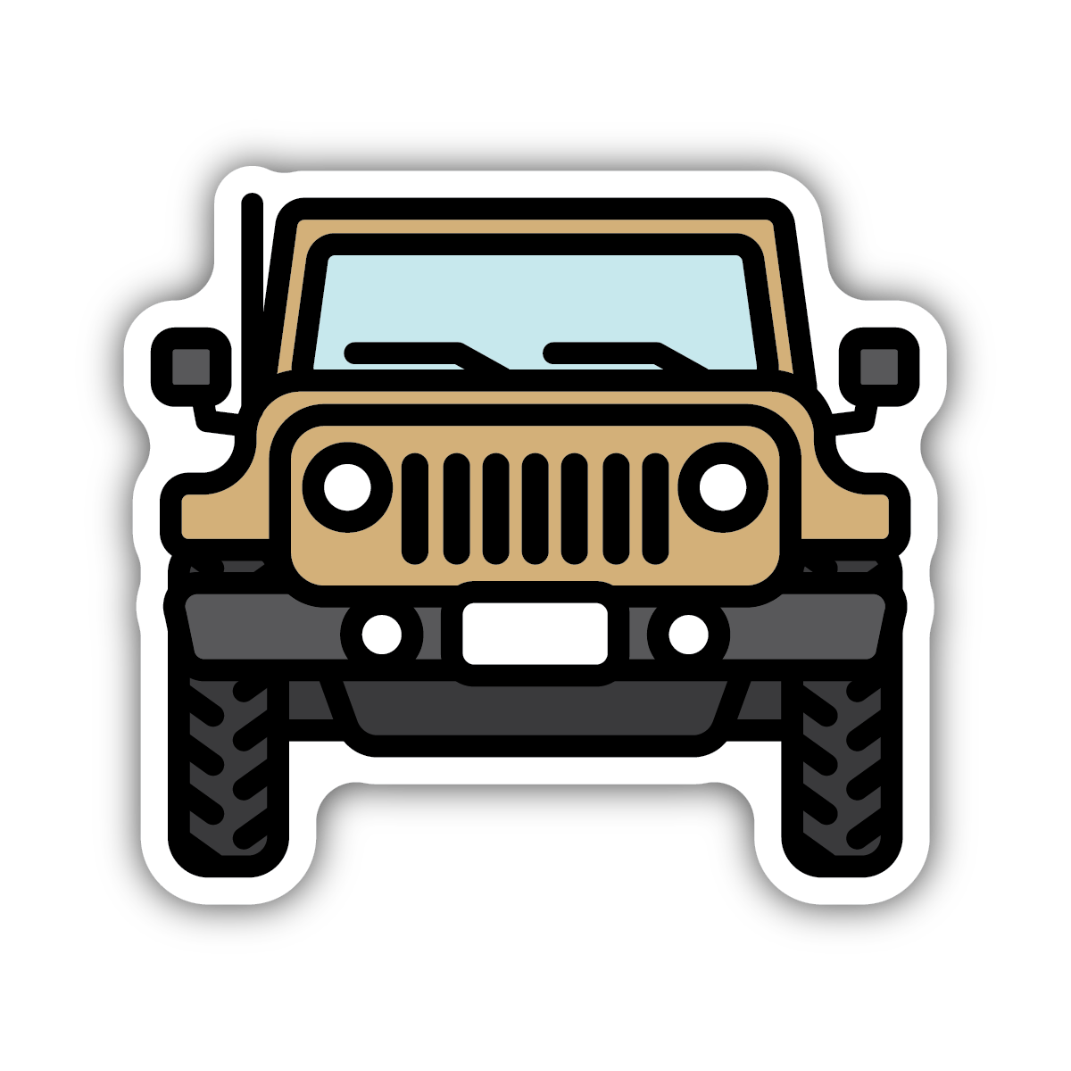 Stickers Northwest - Jeep Front View Sticker – Kitchen Store & More