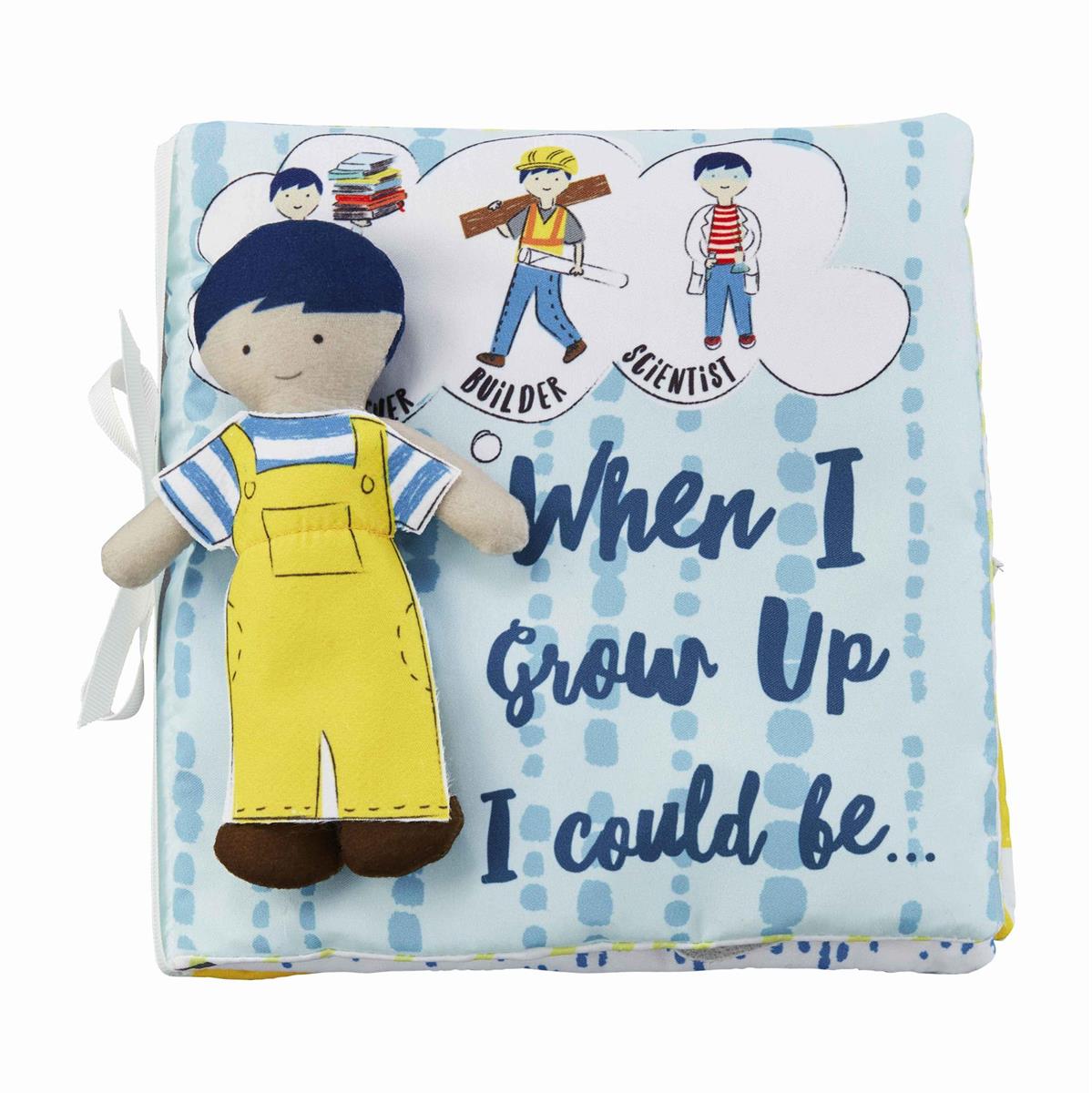 View Mud Pie - When I Grow Up Book, Blue