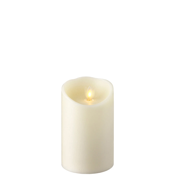 View RAZ Imports - Moving Flame Ivory Pillar Candle - Small