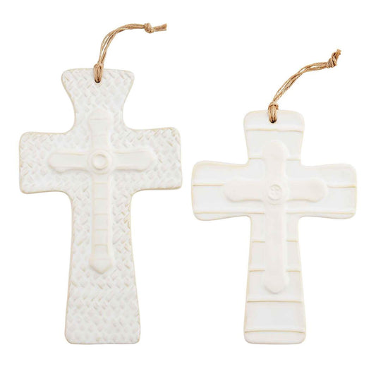 Mud Pie Small WOOD/BEAD Cross