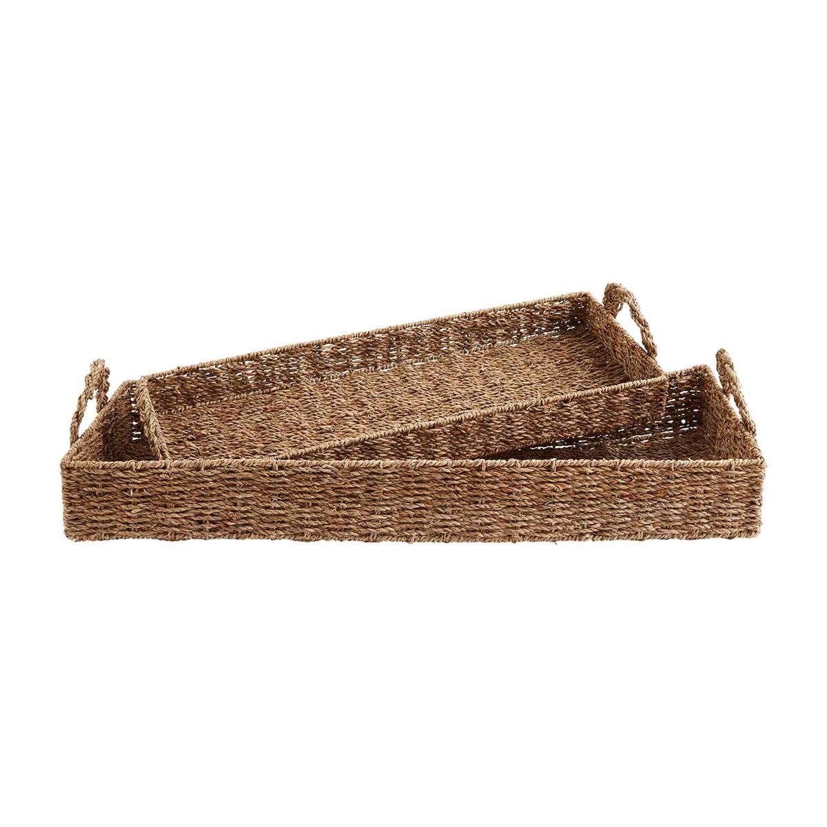 View Mud Pie - Seagrass Basket Trays - Small