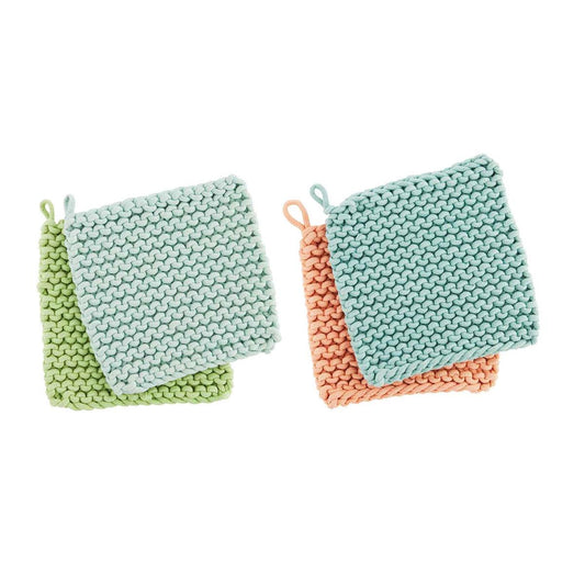 Mud Pie - Crochet Pot Holders (Assorted Colors & Patterns) – Sass at Home