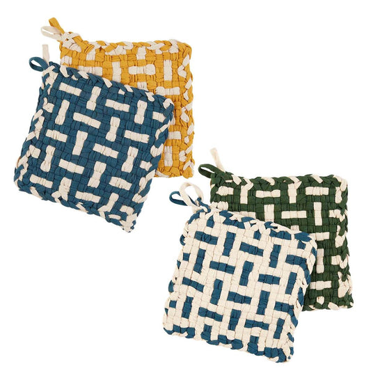 Mud Pie - Woven Pot Holder Set – Kitchen Store & More