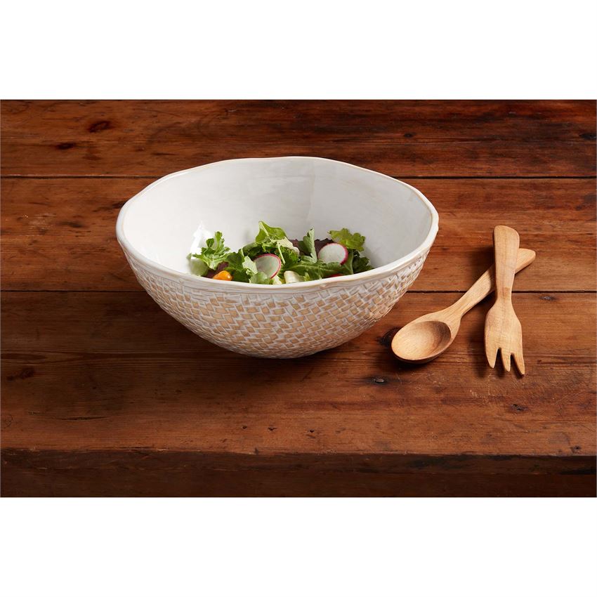 View Mud Pie - Basket Weave Bowl Set