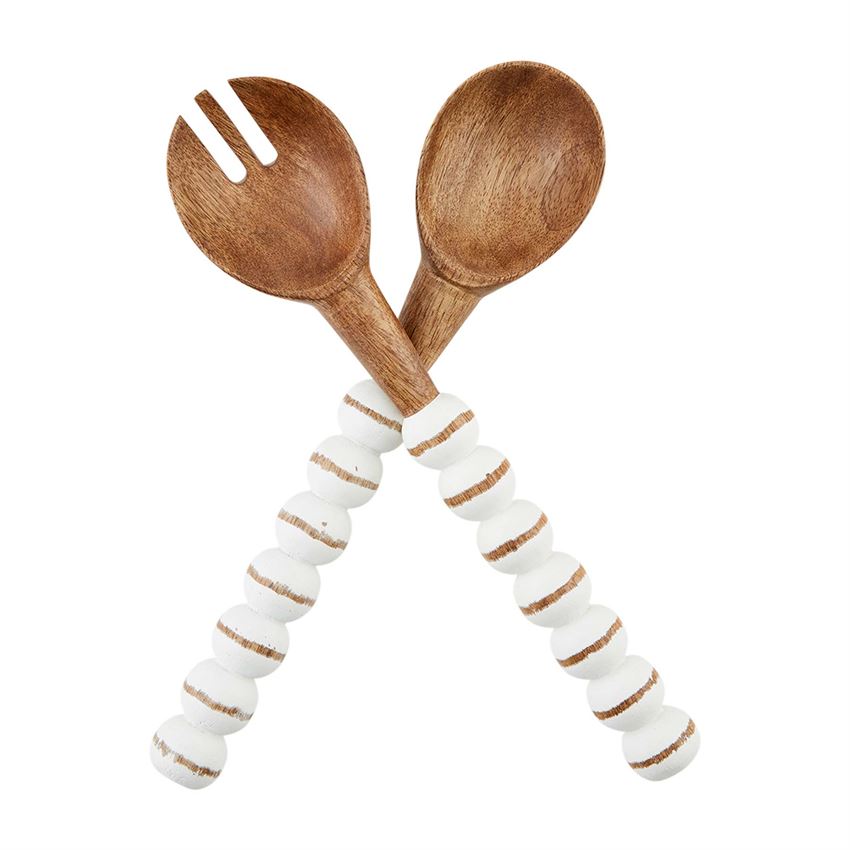 View Mud Pie - Beaded Serving Utensils - White and Natural