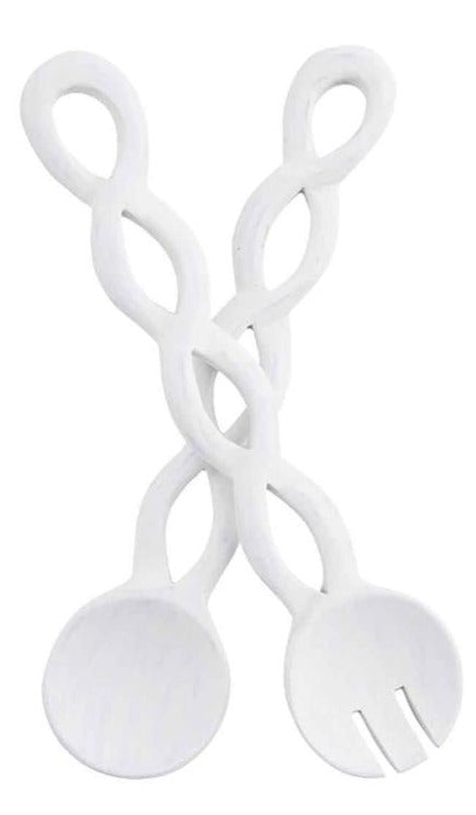 View Mud Pie - Twisted Server Set, White