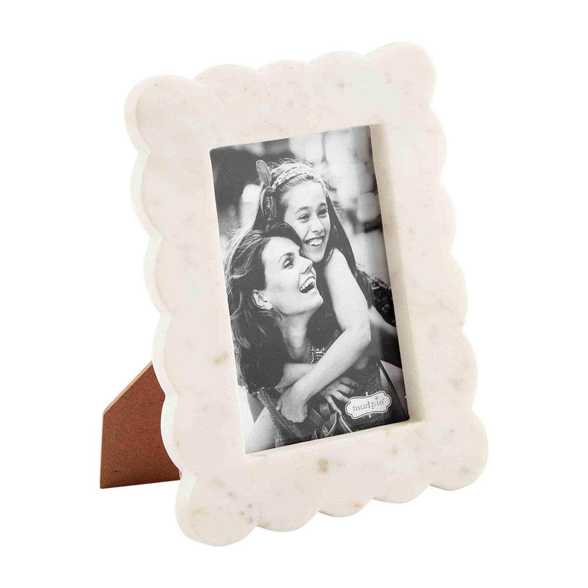 View Mud Pie - Scalloped Marble Frames - Small
