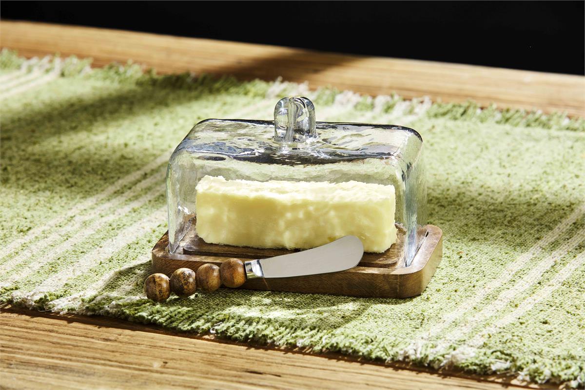 View Mud Pie - Beaded Butter Dish Set