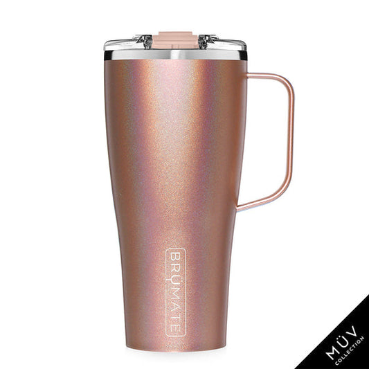 BruMate 12oz Insulated Champagne Flute With Flip-Top Lid - Made With Vacuum  Insulated Stainless Steel (Glitter Blush) 