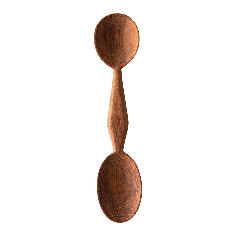 View Creative Co-op - Hand-Carved Two-Sided Doussie Wood Spoon