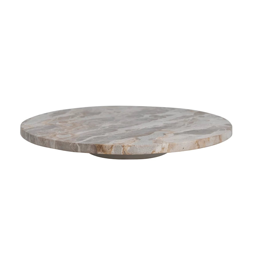 View Creative Co-op - Multi Color Marble Lazy Susan