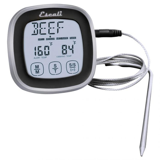 Touch Screen Thermometer and Timer, -4 to 482 F, 7.25 Probe 40