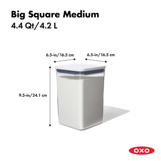 OXO Good Grips Big Square Short Pop Container, 2.8 qt - Smith's Food and  Drug